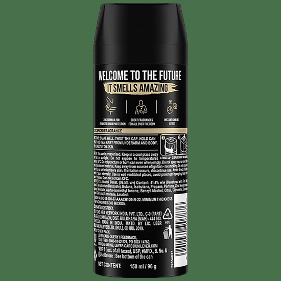 Axe Gold Temptation - Long Lasting Deodorant, Body Spray, For Men, 150 Ml