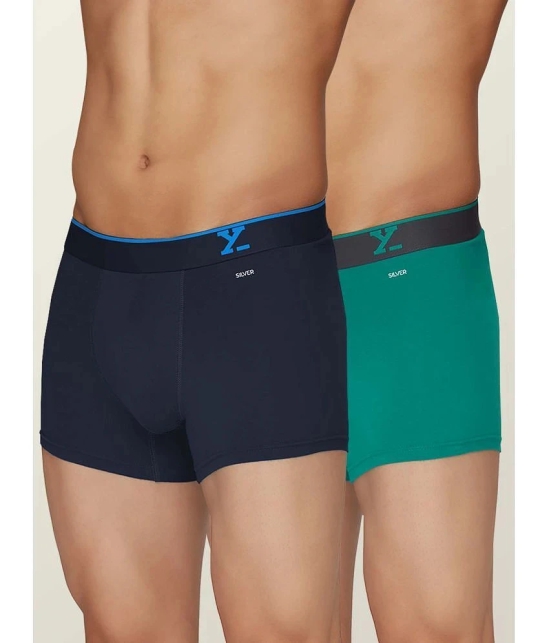 XYXX - Multicolor Cotton Mens Trunks ( Pack of 2 ) - None