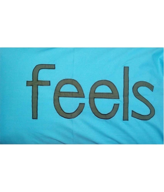 HugsnRugs - Regular Blue Cotton Pillow Covers 60*40 ( Pack of 1 ) - Blue