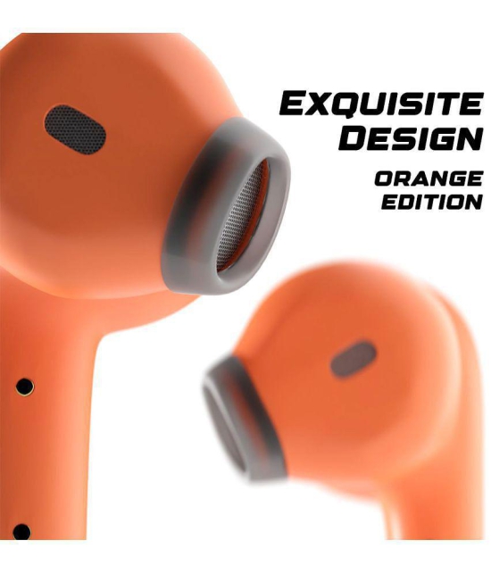 Tecsox Max 12 Type C Bluetooth Earphone In Ear Comfortable In Ear Fit Orange