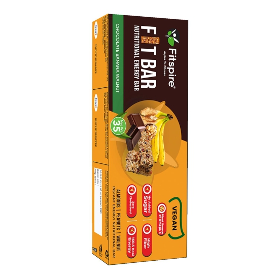 Fitspire Fit Nutrition Energy Bar Banana Chocolate, 35gm