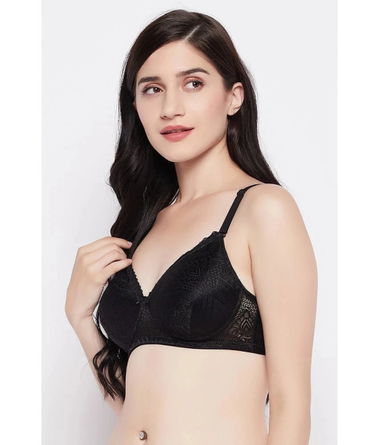 Clovia Pack of 1 Nylon Heavily Padded Womens Convertable Bra ( Black ) - None