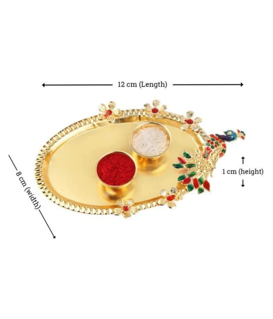 Stylish  Bhaiya Rakhi  BRO Designer Pendent  For Bhaiya/Brother/Bhai With Roli Chawal And 1 Greeting Card 1 Kankawati Pooja Thali - None