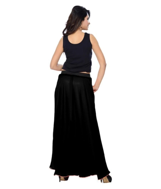 Sttoffa Georgette A-Line Skirt - Black - 36