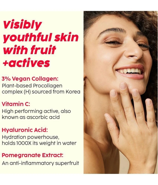 The Plant Fix Plix Pomegranate Collagen Bounce Serum For Reducing Fine Lines & Wrinkles(30 ml)