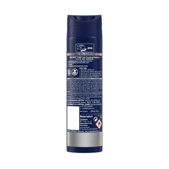 Nivea Men Sport Deodorant 48 Hour 150 Ml