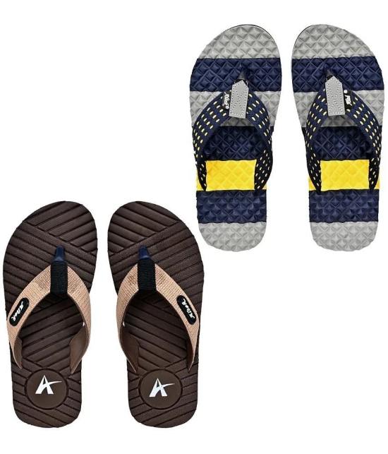 Altek Grey Mens Thong Flip Flop - None