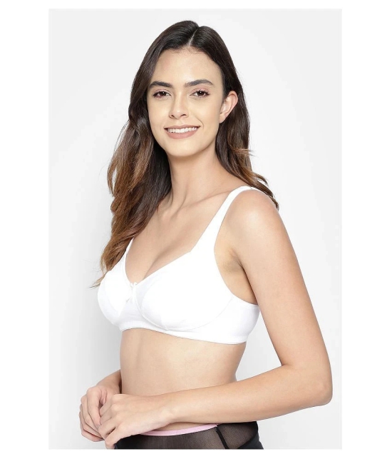 Clovia Cotton Everyday Bra - White Single - 36C