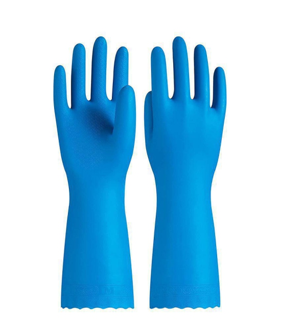 HOMETALES Multi-Purpose Silicon Gloves for Washing & Home Cleaning,Assorted (2 Pairs)