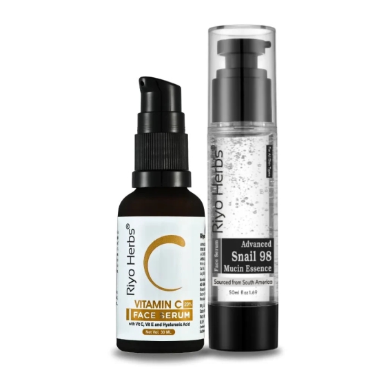 Vitamin C Face Serum & Snail Mucin Combo