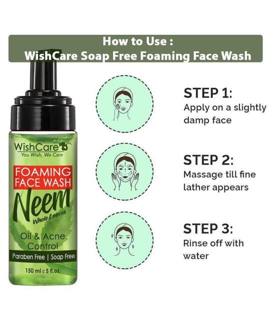 WishCare Foaming Neem Face Wash Lotion 150 ml