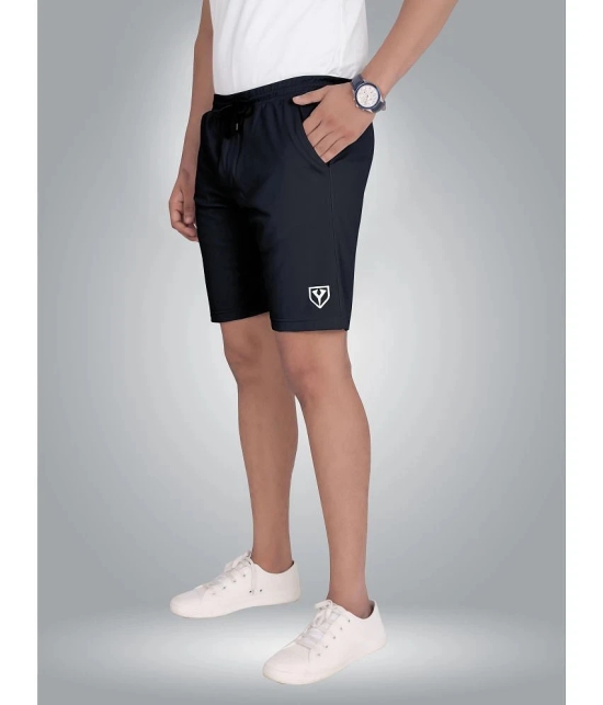 Septem Grey Melange Polyester Mens Gym Shorts ( Pack of 2 ) - None