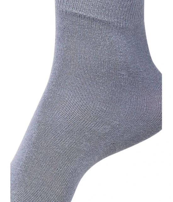 Dollar - Grey Cotton Boys Ankle Length Socks ( Pack of 3 ) - 7-8Years