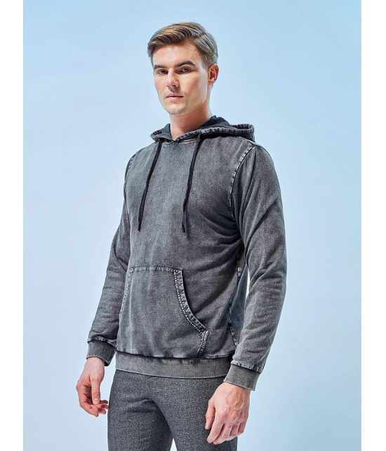 Bewakoof - Grey Terry Blend Regular Fit Men''s Sweatshirt ( Pack of 1 ) - None