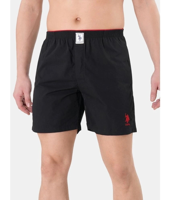 U.S. Polo Assn. Black Cotton Mens Shorts ( Pack of 1 ) - None