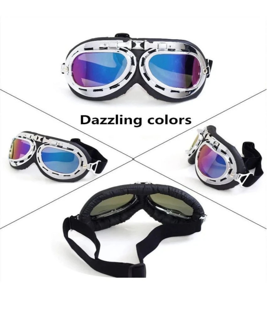 AutoPowerz - Day & Night HD Vision Multicolour Riding Goggles ( Pack of 1 )