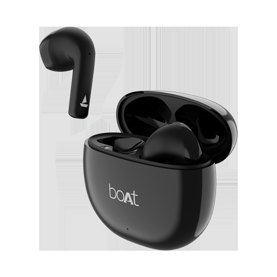 boAt Airdopes Atom 81 | Wireless Earbuds with 50 Hours Playback, 13mm Drivers, ENx™ Technology, IPX5 Resistance Opal Black