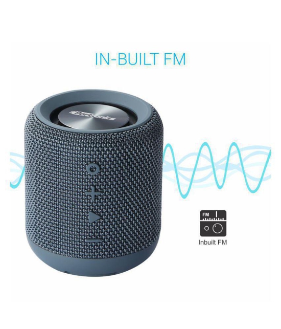 Portronics Sound Drum:Portable Bluetooth 4.2 Speaker Aux, inbuilt Mic ,Blue (POR 547) - Blue