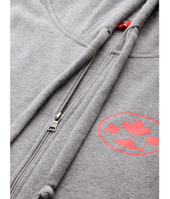 Rute Fleece Grey Hooded Sweatshirt - None