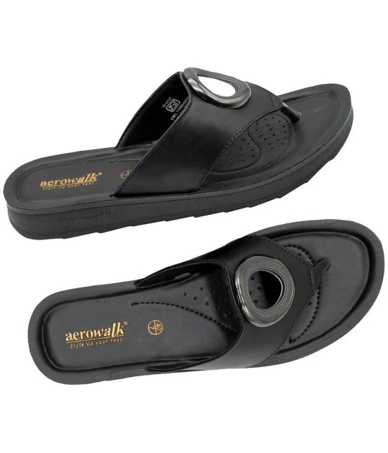 Aerowalk Black Womens Flats - None