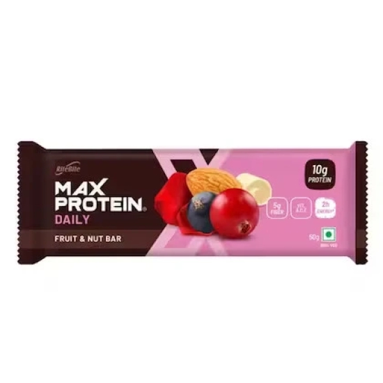 RiteBite Max Protein Daily Bars (Flavour - FRUITS & NUTS) by Total Sporting And Fitness Solutions Pvt Ltd