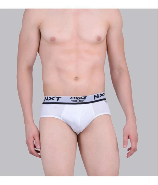 Force NXT Cotton Mens Briefs ( White ) - None