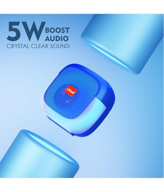 CYOMI Cy631 5 W Bluetooth Speaker Bluetooth v5.0 with SD card Slot Playback Time 4 hrs Blue - Blue