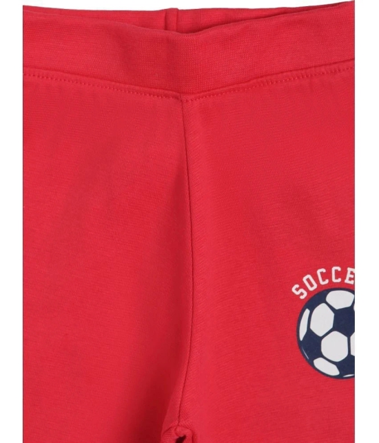 BOYS TRACK PANT  SOLID RED BRIGHT - None