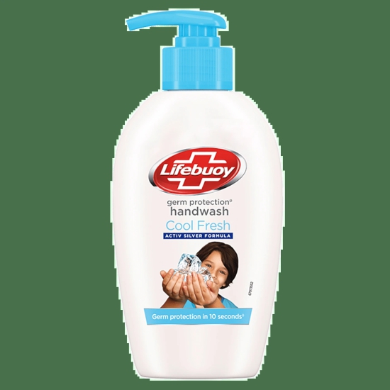 Lifebuoy Cool Fresh Handwash - Activ Silver Formula, Germ Protection, 190 Ml Pump