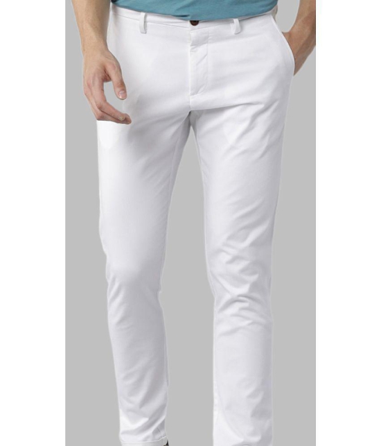 HALOGEN White Slim Chinos ( Pack of 1 ) - None