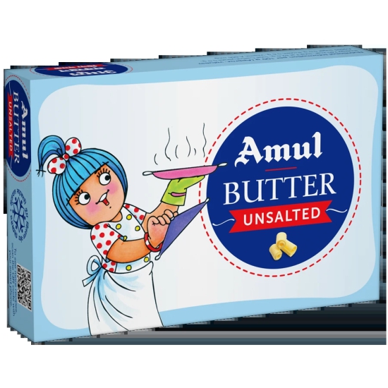 Amul Butter - Unsalted, 100 G Carton