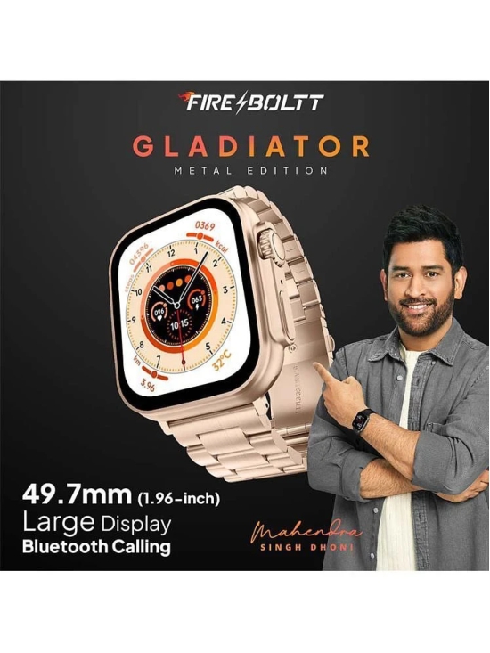 Fire-Boltt Gladiator Steel Rose Gold Smart Watch