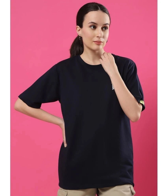 Rigo Navy Cotton Blend Womens T-Shirt ( Pack of 1 ) - None