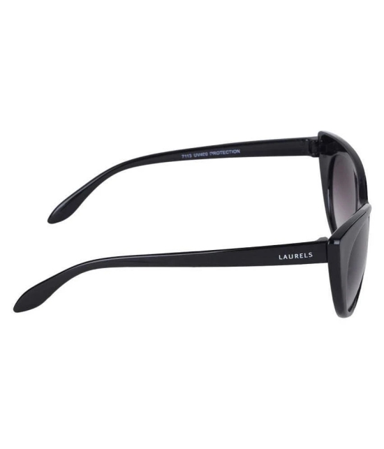 Laurels - Black Cat Eye Sunglasses ( Lsw-Katty-020202 ) - Medium