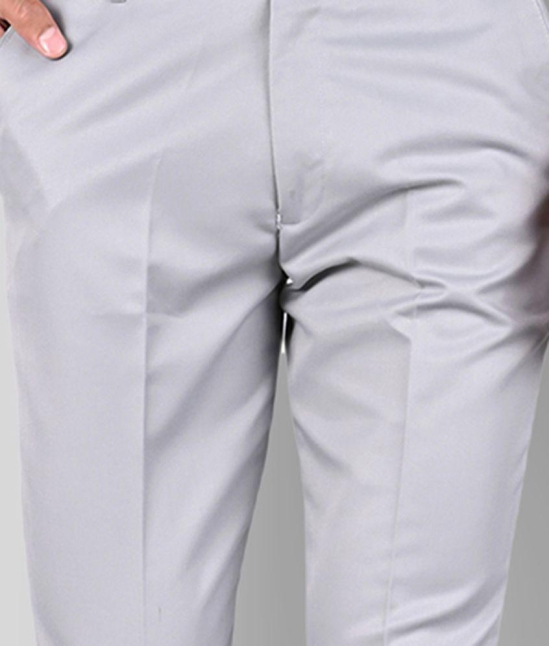 MANCREW - White Polycotton Slim - Fit Mens Formal Pants ( Pack of 2 ) - None