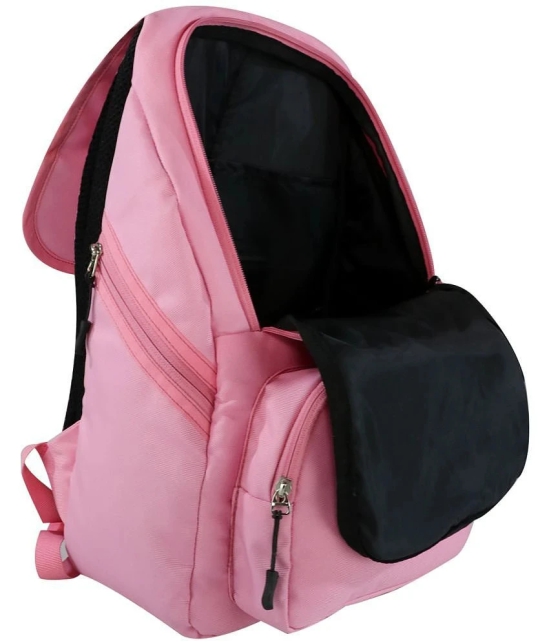 mikebags 10 Ltrs Pink Polyester College Bag - Pink