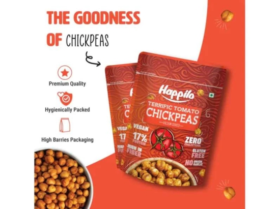 Happilo Premium Super Snack Terrific Tomato Chickpeas 110g