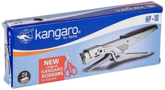 HP-10 Kangaro Heavy Duty Stapler, Metal Stapler with 200 Staples, 20 Sheet Capacity, for Home Office School Use