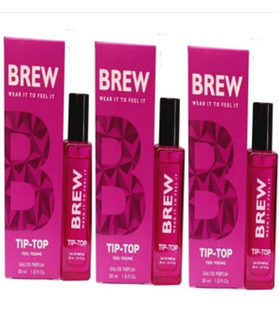 Brew - 3 TIP TOP PERFUME ,30 ML EACH , PACK OF 3 . Eau De Parfum (EDP) For Unisex 90 ( Pack of 3 )