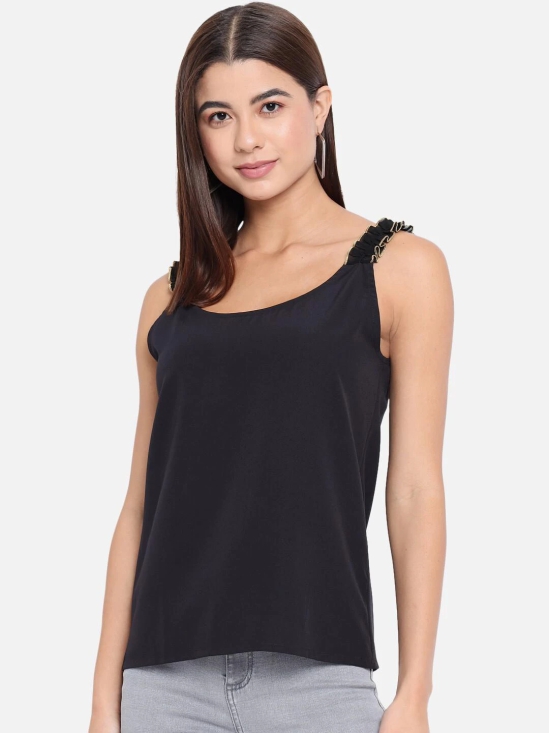 ALL WAYS YOU Women Top Crepe fabric  Black XS