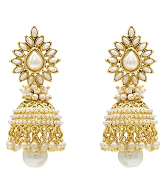 YouBella Golden Jhumkis Single Pair