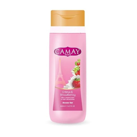 Camay Paris Creme and Strawberry Shower Gel - 500 ml