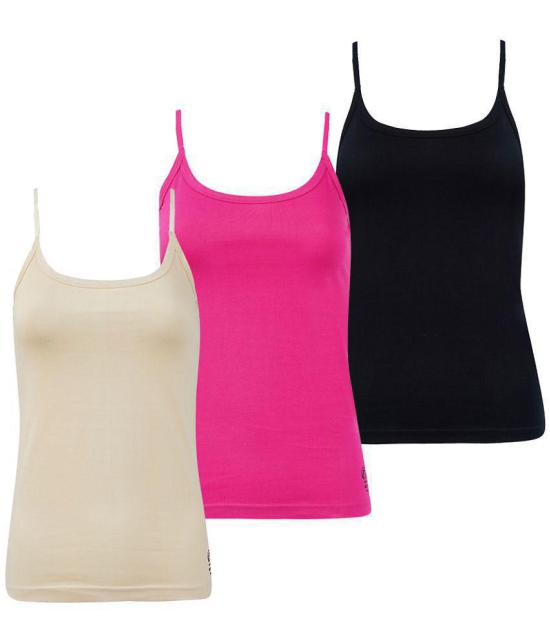 Outflits Cotton Smoothing Cami Shapewear - Pack of 3 - L