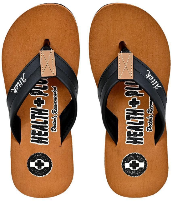 Altek - Tan Mens Thong Flip Flop - None