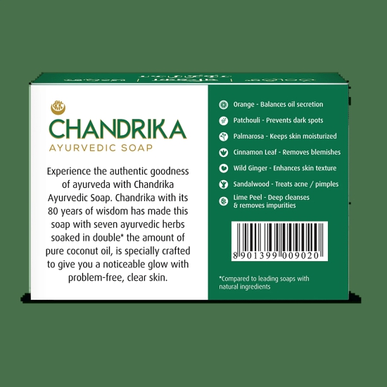 Chandrika Ayurveda Handmade Soap, 75 Gms