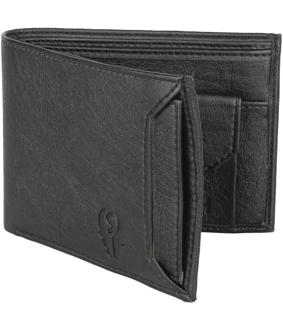 samtroh - PU BLACK Mens Regular Wallet ( Pack of 1 ) - Black