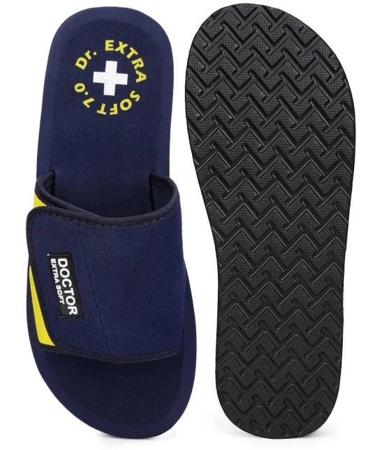 DOCTOR EXTRA SOFT - Navy  Synthetic Slide Flip flop - None