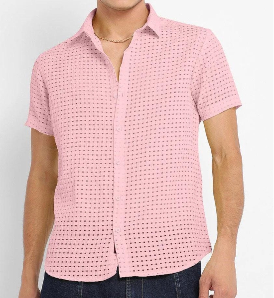 Pink Designer And Stylish Shirt For Men-XXL-44 / Pink