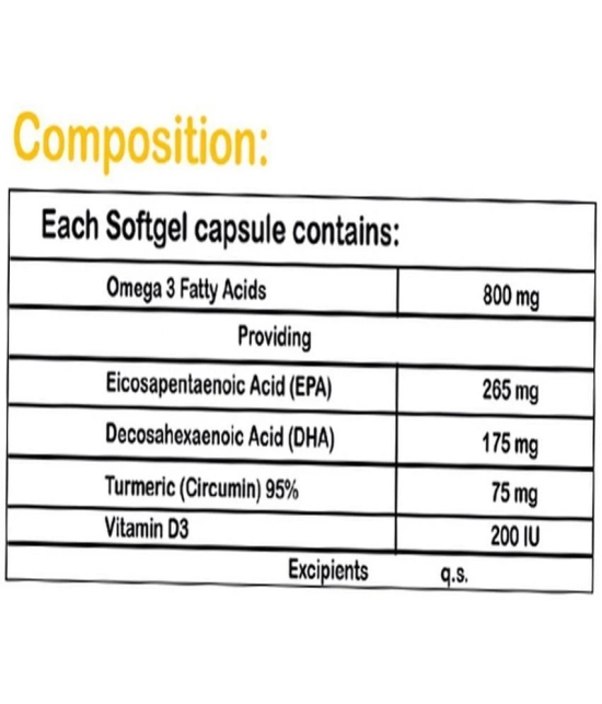 Shreys Lacferin C for Dry Eyes with Curcumin, Omega 3 & Vitamin D 1 no.s Minerals Softgel