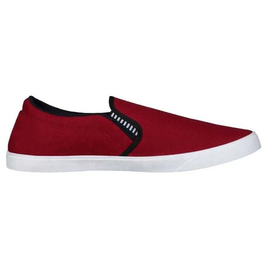 Bruton Casual Shoes for Men Maroon Mens Slip-on Shoes - None